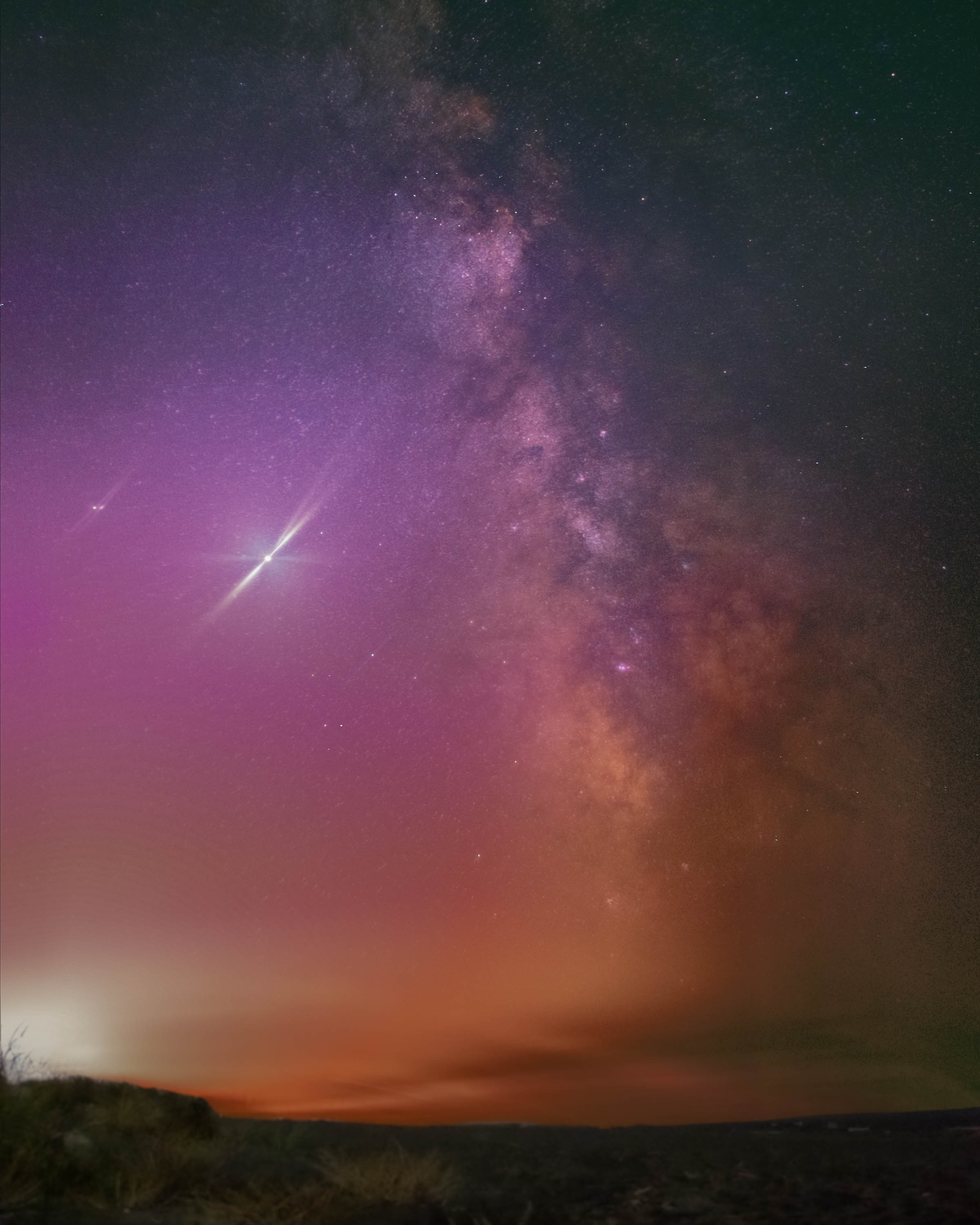 Milchstraße aus Italien